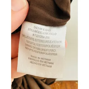 SACHIN & BABI Brown Sleeveless Tie Neck Banded Waist Kayla A-Line Gown Size 0 thumbnail 11