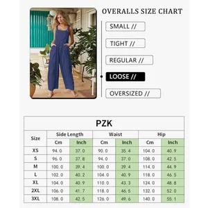 NEW 100% Cotton Loose Bib Jumpsuit Baggy Overalls Pockets XL thumbnail 4