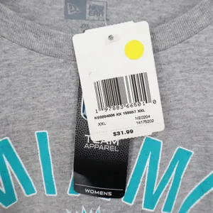 New Era Miami Dolphins NFL Womens XXL T-Shirt Gray Graphic Tee thumbnail 4