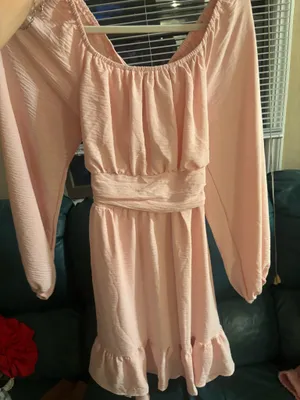 pink long sleeve dress Size M thumbnail 1