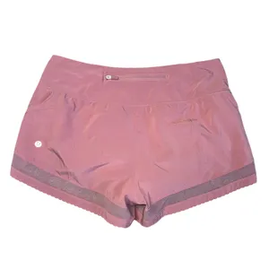 Lululemon Time to Sweat Short Women 6 Pink Good Scalloped Mesh‎ Running Athletic thumbnail 2