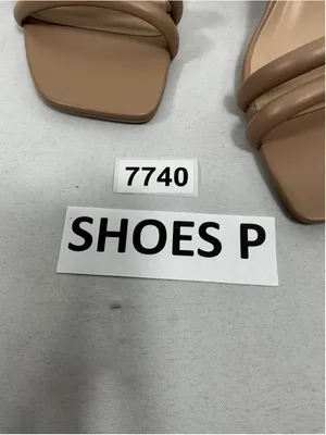 Womans New A New Day Stacy Slip On Strappy Sandals Size 11 Nude Square Toe thumbnail 6