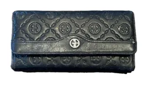 Black Casual‎ Women's Button Closure Wallet Compartments Cards Money Change thumbnail 1