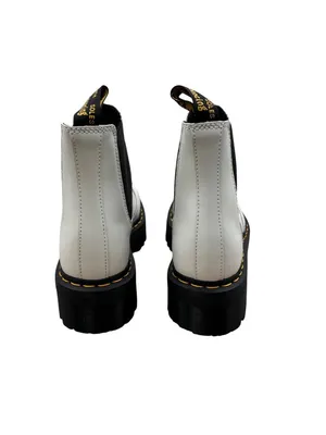 Dr Martens Size 9 Combat Boots 2976 YS Punk Goth Platform White thumbnail 8
