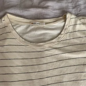 ☀️ Marine layer cream stripe long sleeve shirt thumbnail 3