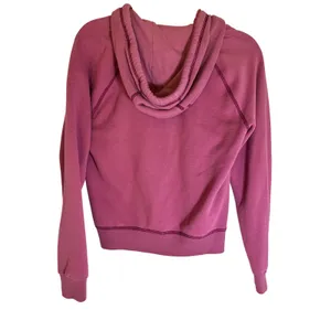 Abercrombie‎ Fitch AFNY Pink Zip Up Hoodie Sweatshirt Women's XS Y2K thumbnail 5