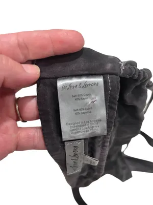 For love & Lemons Marbled charcoal grey halter bralette size Large thumbnail 9