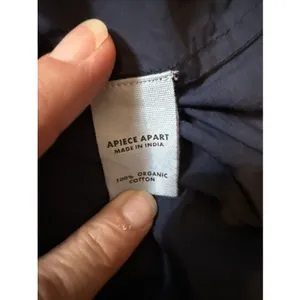 APIECE APART Aldea Smocked Mini Dress Navy Shibori Dress Small Boho Coastal thumbnail 9