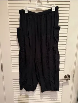 Free People Quinn Harem Pants Black thumbnail 4