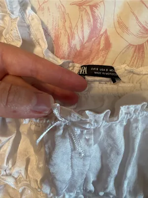 White Ruffle Zara Tank Top thumbnail 3