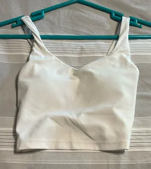 Aerie White Tank Top thumbnail 1