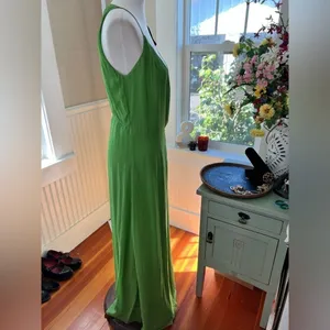 Paula Hermanny Green Wrap Maxi Dress Ring Detail NWT Size 0 thumbnail 8