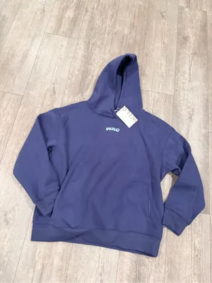 WILO Wellness Club Navy Hoodie with Light Blue Back Graphic thumbnail 7