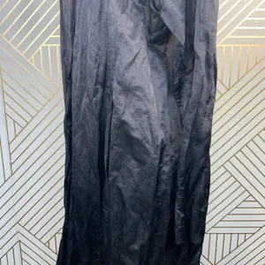 Eileen Fisher Crinkle‎ Black Sheen Overcoat Jacket thumbnail 5