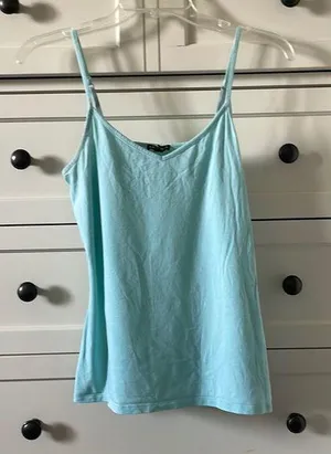Express Women’s Light Blue Camisole Top w/ Adjustable Spaghetti Straps - Size M thumbnail 1