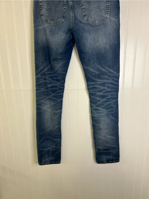 American Eagle Next Level Stretch Women’s Distressed Blue Skinny Jeans 30x32 thumbnail 5