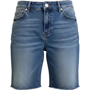 Jordache Denim Bermuda Shorts Womens 14 Blue Excellent Frayed Hem Raw Edge thumbnail 1