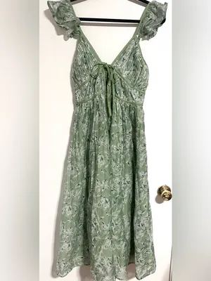 En Saison Sedna Pleated Floral Maxi Dress Small thumbnail 2