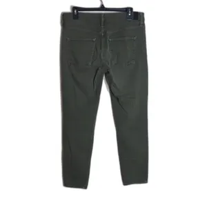 Vince ladies army green distressed 5 pocket skinny jeans‎ size 28 thumbnail 8