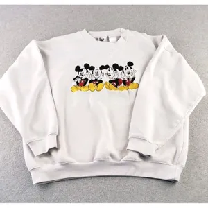 Vintage Mickey Mouse Embroidered Crewneck Sweatshirt Sz XL White Disney Catalog thumbnail 12