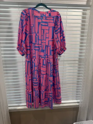 Mary Square Maxi dress Pink Size M thumbnail 3