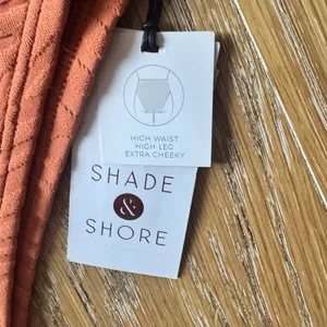Shade And Shore Bikini Orange, XS Bottoms 34B Top Padded And Underwire thumbnail 2
