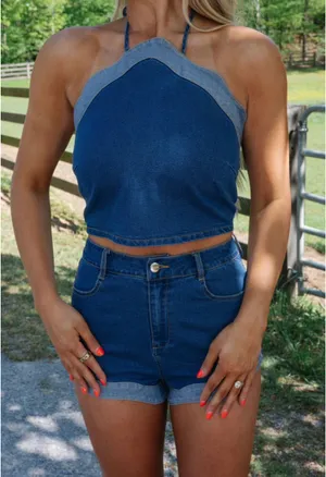 These Three Boutique Set Denim Two-Piece thumbnail 2
