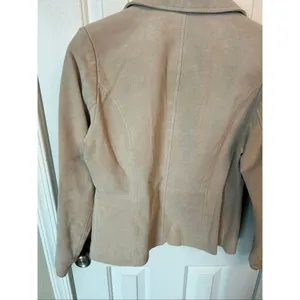 Relativity tan suede/leather jacket size small thumbnail 3