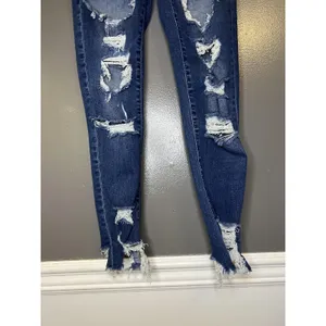 American Eagle Outfitters Jeans Womens 6 Medium Wash Jegging Crop Distressed thumbnail 3