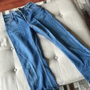 Zara Blue Denim Straight Leg Jeans‎ thumbnail 1