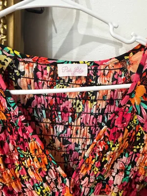 Pink Lily Floral Dress thumbnail 3