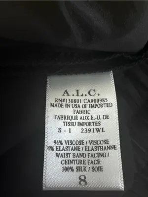 ALC Frank Women Sz 8 Black Bermuda Viscose Short Drawstring Pull On Quiet Lux Golf thumbnail 11