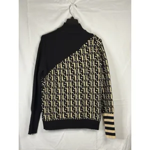 Women’s Beige Knit Sweater Pullover Long Sleeve Zipper‎ Casual Small thumbnail 5