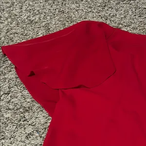 Calvin Klein Red Ruffled Midi Dress thumbnail 5