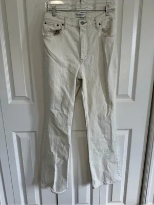 Abercrombie & Fitch 70s Vintage Flare Cream Size 4S thumbnail 2