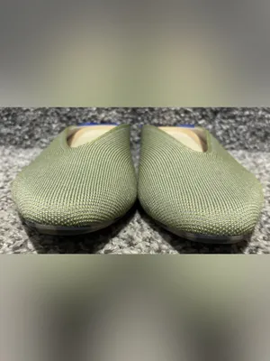 Rothy’s Almond Demi Knit Mules in Sage Green thumbnail 3