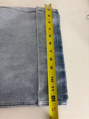 Risen Medium Wash Wide Leg Cuffed Denim Jeans Plus Size 2X 18/20 NEW NWT thumbnail 7