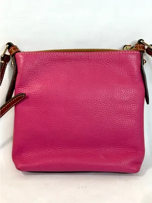 Dooney & Bourke Pebble Grain Crossbody in Bright Fuchsia Pink, Dust Bag Included thumbnail 6