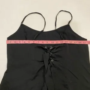 Free People Intimately Black Cami Tank Top Adjustable Straps Size S Small thumbnail 4
