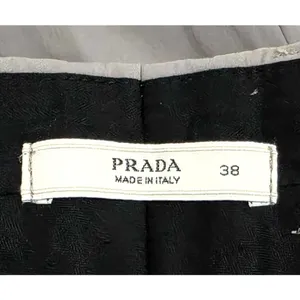 Prada Tailored Straight Leg Pants Trousers Gray Size 38 4 Small thumbnail 3