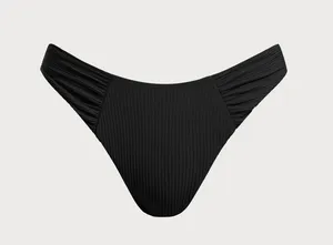 Berlook Black Ruched Knot Bikini Top & Bottom thumbnail 6