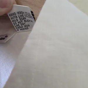 Richard Malcolm Shirt Womens S White 100% Irish Linen 3/4 Sleeve‎ Lattice Stitch thumbnail 5