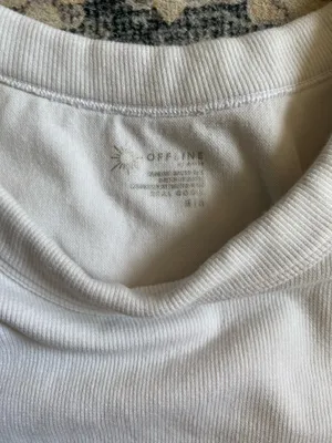Aerie offline white ribbed workout top thumbnail 3