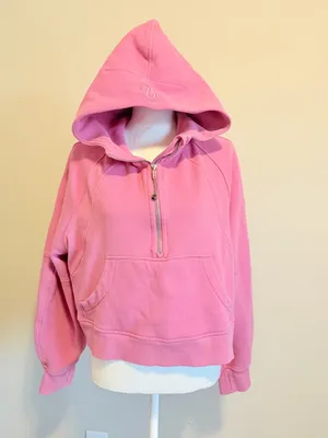 Lululemon Scuba Oversized Half-Zip Hoodie Pink size m/l women's thumbnail 5