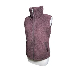 THE NORTHFACE Women’s Plum Furry Fleece Zip Front Vest Medium thumbnail 4