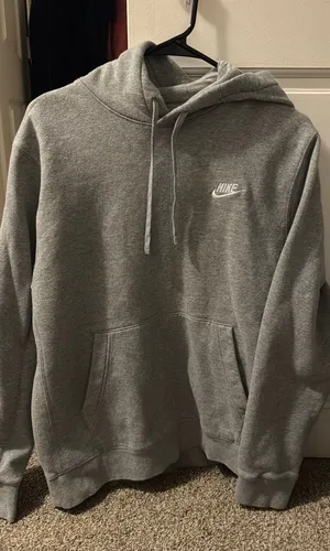 Grey Nike Hoodie Pullover thumbnail 1