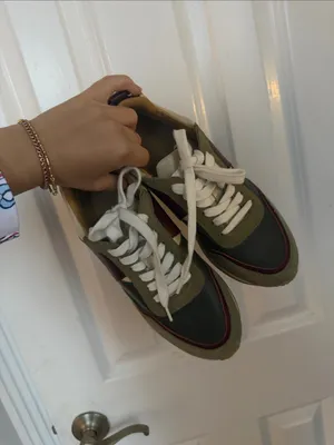 ALOHAS TB015 Sneakers - Olive Green Slip-On Sneakers thumbnail 5