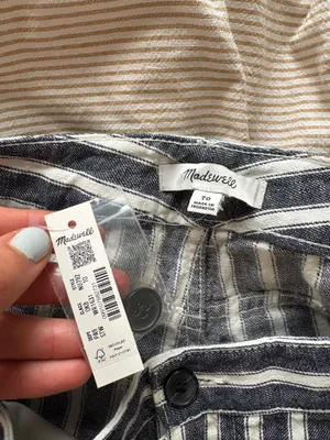 Striped Madewell Zoe pant thumbnail 4