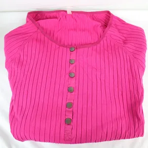 Free People Movement Pink Long Sleeve Button Up Shirt Top Size Womens Size XS thumbnail 6