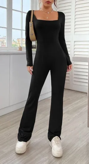 SheIn Square Neck Jumpsuit thumbnail 1